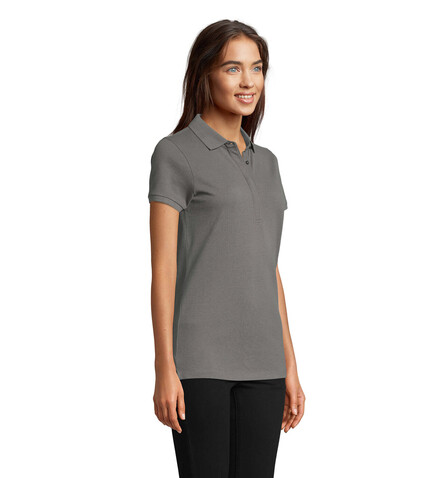 OWEN WOMEN POLO 215 - Soft Gray bedrucken, Art.-Nr. N03189-EY-S