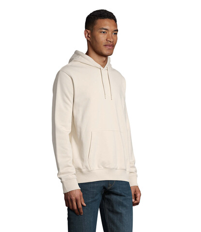 NICHOLAS MEN HOODED SWEAT - Dusty Beige bedrucken, Art.-Nr. N03196-FJ-4XL