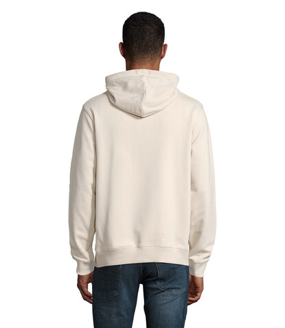 NICHOLAS MEN HOODED SWEAT - Dusty Beige bedrucken, Art.-Nr. N03196-FJ-4XL