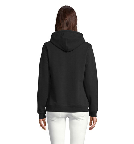 NICHOLAS WOMEN HOODED SWEAT - Deep Black bedrucken, Art.-Nr. N03197-DB-XL NICHOLAS WOMEN HOODED SWEAT - Deep Black bedrucken, Art.-Nr. N03197-DB-XL