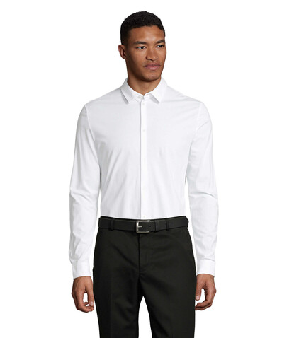 BALTHAZAR MEN SHIRT - Optic White bedrucken, Art.-Nr. N03198-OQ-4XL BALTHAZAR MEN SHIRT - Optic White bedrucken, Art.-Nr. N03198-OQ-4XL