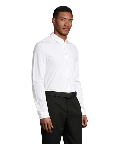 BALTHAZAR MEN SHIRT - Optic White bedrucken, Art.-Nr. N03198-OQ-4XL BALTHAZAR MEN SHIRT - Optic White bedrucken, Art.-Nr. N03198-OQ-4XL