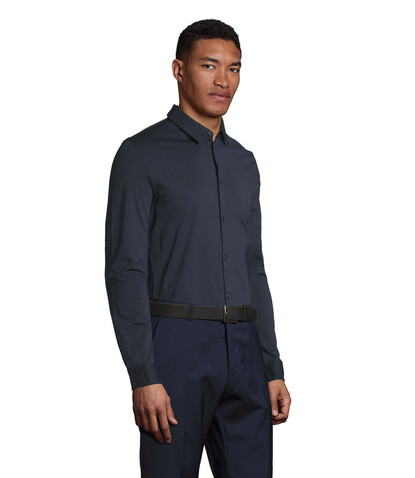 BALTHAZAR MEN SHIRT - Night bedrucken, Art.-Nr. N03198-NH-3XL