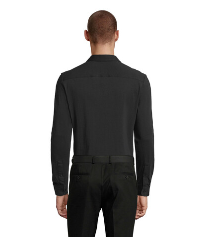 BALTHAZAR MEN SHIRT - Deep Black bedrucken, Art.-Nr. N03198-DB-XL