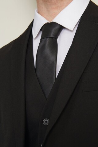 TOMMY CLUB TIE - Deep Black bedrucken, Art.-Nr. N03200-DB-M TOMMY CLUB TIE - Deep Black bedrucken, Art.-Nr. N03200-DB-M