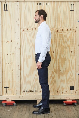 BASILE MEN SHIRT - Optic White bedrucken, Art.-Nr. N03777-OQ-4XL BASILE MEN SHIRT - Optic White bedrucken, Art.-Nr. N03777-OQ-4XL