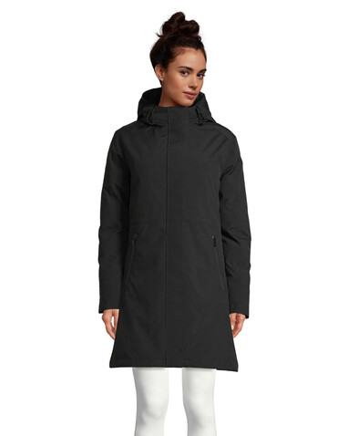 ALFI WOMEN WARM JACKET - Deep Black bedrucken, Art.-Nr. N04005-DB-XL