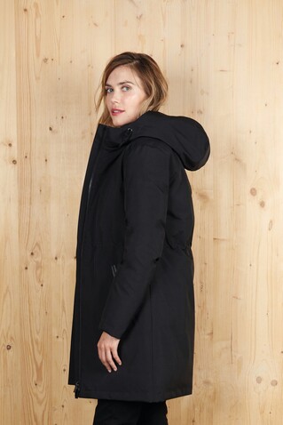 ALFI WOMEN WARM JACKET - Deep Black bedrucken, Art.-Nr. N04005-DB-XL