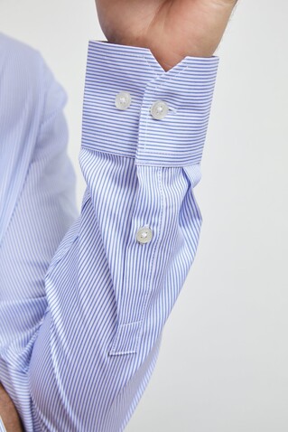 BAPTISTE MEN - Blau Gestreift bedrucken, Art.-Nr. N04338-BS-M BAPTISTE MEN - Blau Gestreift bedrucken, Art.-Nr. N04338-BS-M