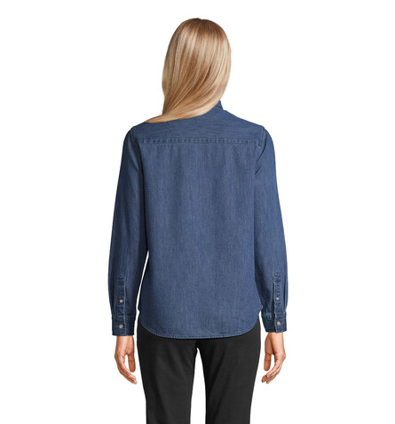BENNETT WOMEN DENIM SHIRT - Light Oxford bedrucken, Art.-Nr. N04797-LO-S BENNETT WOMEN DENIM SHIRT - Light Oxford bedrucken, Art.-Nr. N04797-LO-S