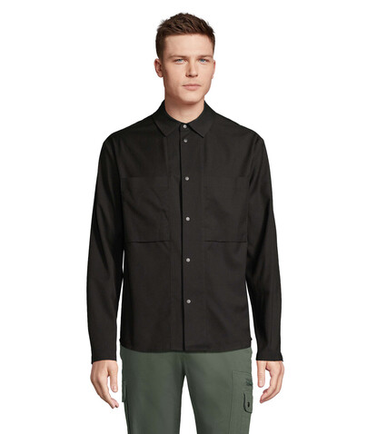 MADDEN UNISEX OVERSHIRT - Deep Black bedrucken, Art.-Nr. N04802-DB-S MADDEN UNISEX OVERSHIRT - Deep Black bedrucken, Art.-Nr. N04802-DB-S