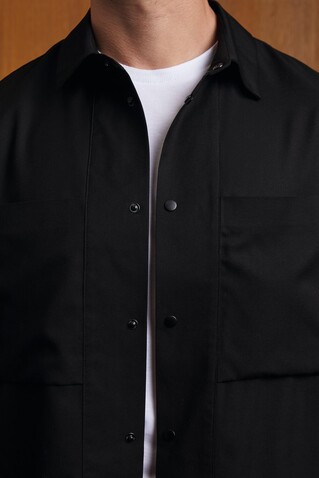 MADDEN UNISEX OVERSHIRT - Deep Black bedrucken, Art.-Nr. N04802-DB-S MADDEN UNISEX OVERSHIRT - Deep Black bedrucken, Art.-Nr. N04802-DB-S