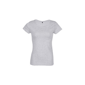 TEMPO WOMEN 185 T-SHIRT - Graue Melange bedrucken, Art.-Nr. R03257-GM-XXL