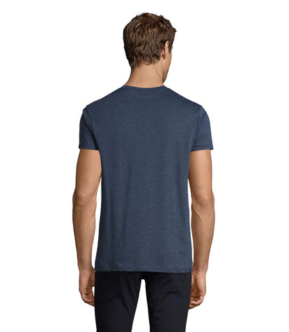REGENT FIT HERREN 150g - Heather Denim bedrucken, Art.-Nr. S00553-HD-S REGENT FIT HERREN 150g - Heather Denim bedrucken, Art.-Nr. S00553-HD-S