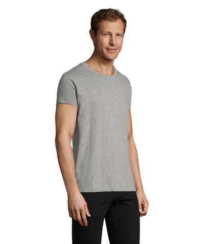 REGENT FIT HERREN 150g - Graue Melange bedrucken, Art.-Nr. S00553-GM-XL REGENT FIT HERREN 150g - Graue Melange bedrucken, Art.-Nr. S00553-GM-XL