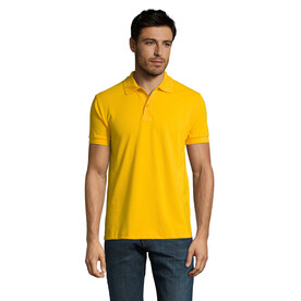 PRIME HERREN POLO 200g - Gold bedrucken, Art.-Nr. S00571-GO-XXL