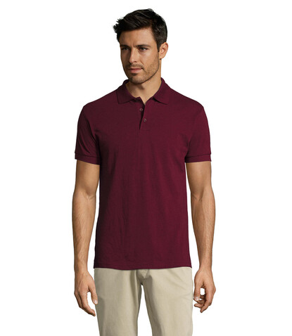 PRIME HERREN POLO 200g - Burgundy bedrucken, Art.-Nr. S00571-BG-3XL PRIME HERREN POLO 200g - Burgundy bedrucken, Art.-Nr. S00571-BG-3XL