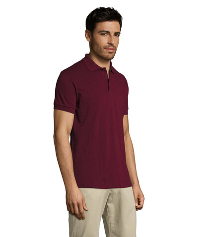 PRIME HERREN POLO 200g - Burgundy bedrucken, Art.-Nr. S00571-BG-3XL PRIME HERREN POLO 200g - Burgundy bedrucken, Art.-Nr. S00571-BG-3XL