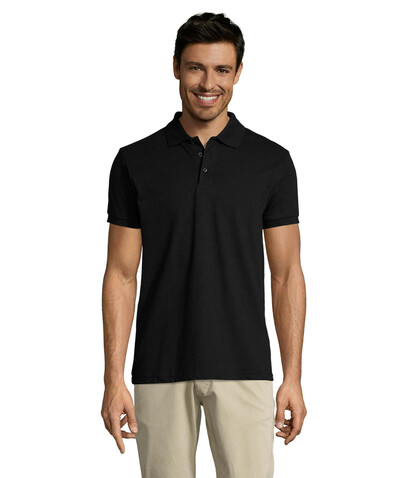 PRIME HERREN POLO 200g - Schwarz bedrucken, Art.-Nr. S00571-BK-XL PRIME HERREN POLO 200g - Schwarz bedrucken, Art.-Nr. S00571-BK-XL