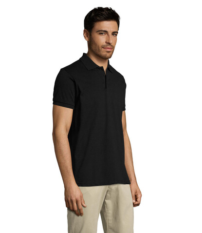 PRIME HERREN POLO 200g - Schwarz bedrucken, Art.-Nr. S00571-BK-XL PRIME HERREN POLO 200g - Schwarz bedrucken, Art.-Nr. S00571-BK-XL