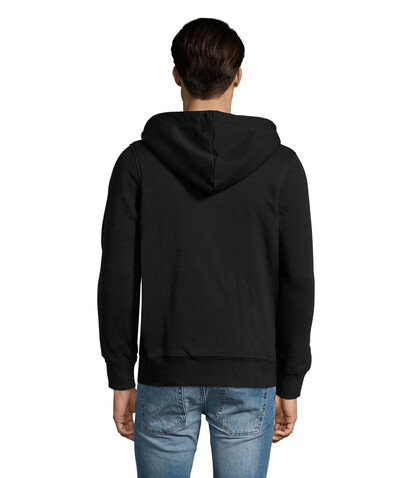 SHERPA UNISEX ZIPPED JACKET - Schwarz bedrucken, Art.-Nr. S00584-BK-L
