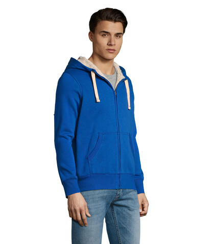 SHERPA UNISEX ZIPPED JACKET - Royal Blue bedrucken, Art.-Nr. S00584-RB-XS SHERPA UNISEX ZIPPED JACKET - Royal Blue bedrucken, Art.-Nr. S00584-RB-XS