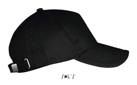 LONG BEACH FIVE PANEL CAP - Schwarz bedrucken, Art.-Nr. S00594-BK-M LONG BEACH FIVE PANEL CAP - Schwarz bedrucken, Art.-Nr. S00594-BK-M