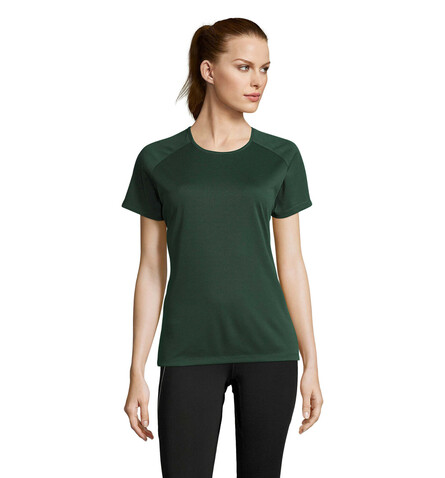 SPORTY DAMENT-SHIRT 140g - Forest Green bedrucken, Art.-Nr. S01159-FG-M SPORTY DAMENT-SHIRT 140g - Forest Green bedrucken, Art.-Nr. S01159-FG-M