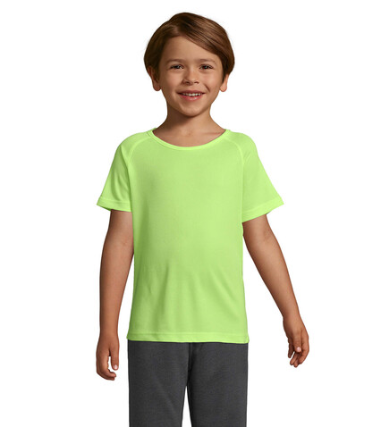 SPORTY KINDERT-SHIRT 140g - Neon Yellow bedrucken, Art.-Nr. S01166-NE-3XL SPORTY KINDERT-SHIRT 140g - Neon Yellow bedrucken, Art.-Nr. S01166-NE-3XL