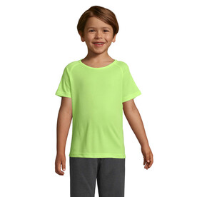 SPORTY KINDERT-SHIRT 140g - Neon Yellow bedrucken, Art.-Nr. S01166-NE-XXL
