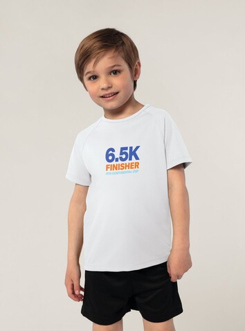 SPORTY KINDERT-SHIRT 140g - Aqua bedrucken, Art.-Nr. S01166-AQ-XL