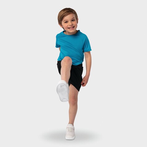 SPORTY KINDERT-SHIRT 140g - Aqua bedrucken, Art.-Nr. S01166-AQ-XL