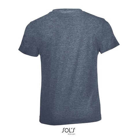 REGENT FIT KINDER 150g - Heather Denim bedrucken, Art.-Nr. S01183-HD-3XL REGENT FIT KINDER 150g - Heather Denim bedrucken, Art.-Nr. S01183-HD-3XL