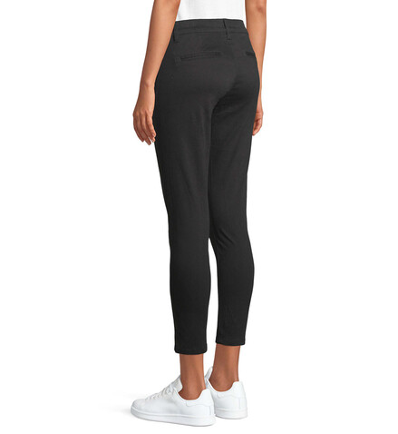 JULES WOMEN CHINO TROUSERS - Schwarz bedrucken, Art.-Nr. S01425-BK-S JULES WOMEN CHINO TROUSERS - Schwarz bedrucken, Art.-Nr. S01425-BK-S