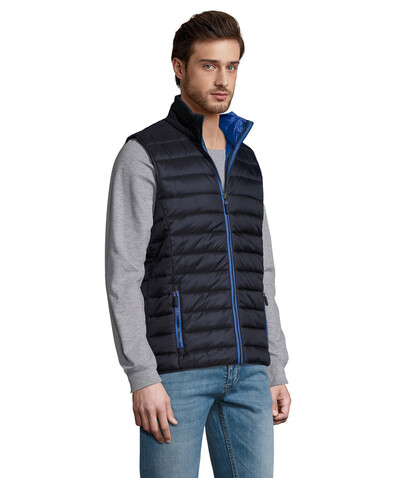 WAVE MEN Bodywarmer - Navy bedrucken, Art.-Nr. S01436-NY-L