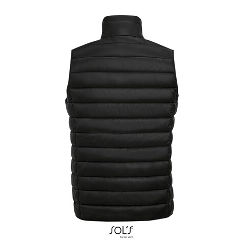WAVE MEN Bodywarmer - Schwarz bedrucken, Art.-Nr. S01436-BK-XXL