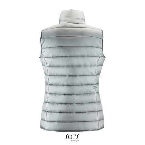 WAVE DAMEN BODYWARMER 180g - Metal Grey bedrucken, Art.-Nr. S01437-MG-L WAVE DAMEN BODYWARMER 180g - Metal Grey bedrucken, Art.-Nr. S01437-MG-L