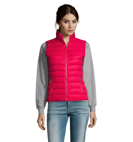 WAVE DAMEN BODYWARMER 180g - Dark Pink bedrucken, Art.-Nr. S01437-DP-S WAVE DAMEN BODYWARMER 180g - Dark Pink bedrucken, Art.-Nr. S01437-DP-S