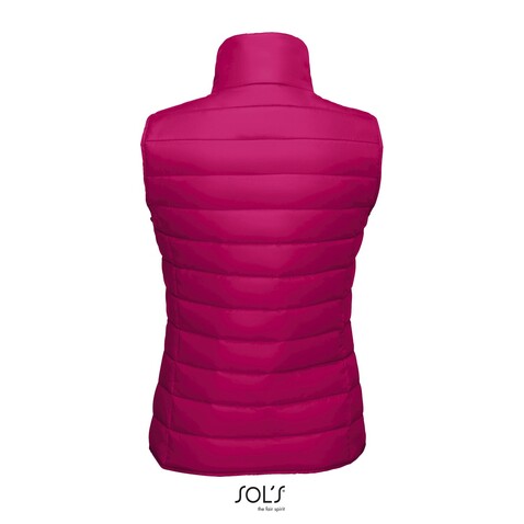 WAVE DAMEN BODYWARMER 180g - Dark Pink bedrucken, Art.-Nr. S01437-DP-S WAVE DAMEN BODYWARMER 180g - Dark Pink bedrucken, Art.-Nr. S01437-DP-S