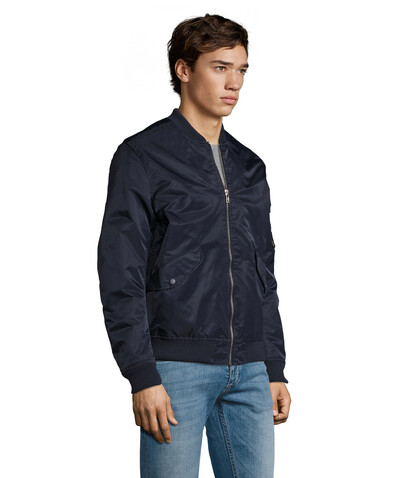 REBEL UNISEX FASHION BOMBER - French Navy bedrucken, Art.-Nr. S01616-FN-XL REBEL UNISEX FASHION BOMBER - French Navy bedrucken, Art.-Nr. S01616-FN-XL