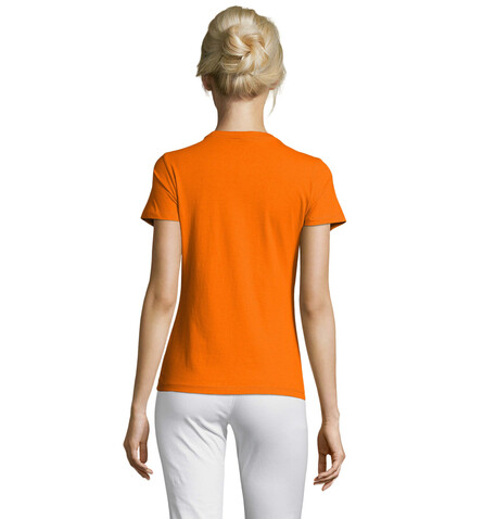 REGENT DAMENT-SHIRT 150g - Orange bedrucken, Art.-Nr. S01825-OR-XXL