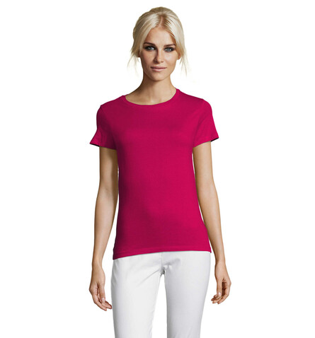 REGENT DAMENT-SHIRT 150g - Fuchsia bedrucken, Art.-Nr. S01825-FU-L REGENT DAMENT-SHIRT 150g - Fuchsia bedrucken, Art.-Nr. S01825-FU-L