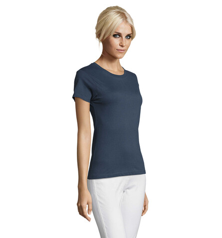 REGENT DAMENT-SHIRT 150g - Denim bedrucken, Art.-Nr. S01825-DM-M