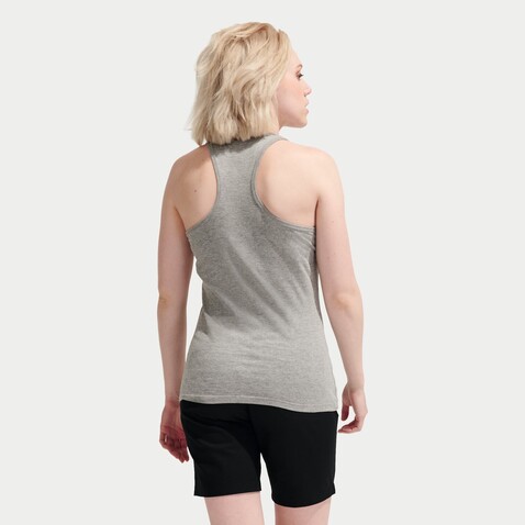JUSTIN DAMEN TANK TOP 150g - Graue Melange bedrucken, Art.-Nr. S01826-GM-XL JUSTIN DAMEN TANK TOP 150g - Graue Melange bedrucken, Art.-Nr. S01826-GM-XL