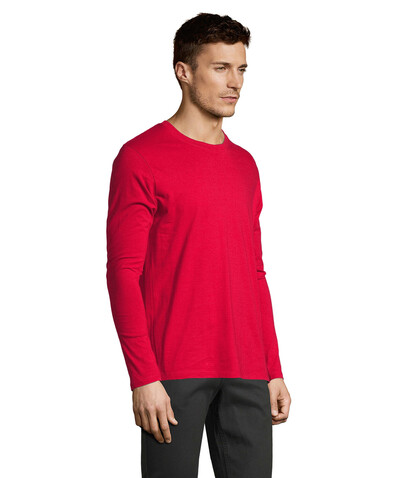 IMPERIAL LSL MEN T-Shirt190 - Red bedrucken, Art.-Nr. S02074-RD-XS