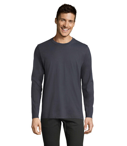 IMPERIAL LSL MEN T-Shirt190 - Mausgrau bedrucken, Art.-Nr. S02074-MU-3XL