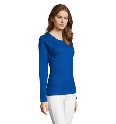 IMPERIAL Women lsl 190g - Royal Blue bedrucken, Art.-Nr. S02075-RB-M IMPERIAL Women lsl 190g - Royal Blue bedrucken, Art.-Nr. S02075-RB-M