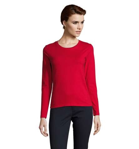 IMPERIAL Women lsl 190g - Red bedrucken, Art.-Nr. S02075-RD-L