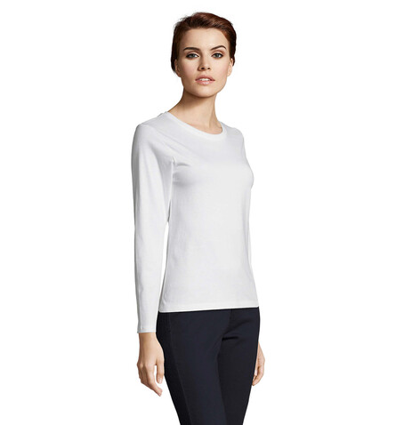 IMPERIAL Women lsl 190g - White bedrucken, Art.-Nr. S02075-WH-L IMPERIAL Women lsl 190g - White bedrucken, Art.-Nr. S02075-WH-L