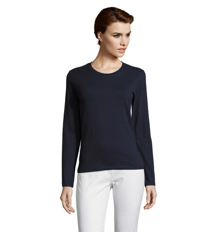 IMPERIAL Women lsl 190g - French Navy bedrucken, Art.-Nr. S02075-FN-M